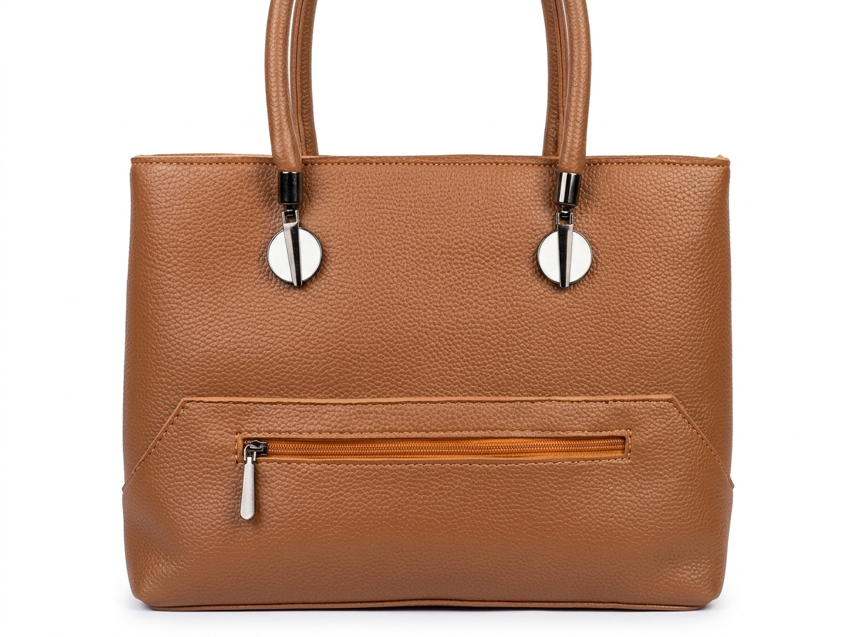 Elegant Textured Leather Tote Bag