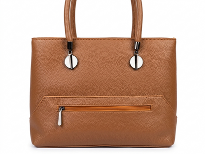 Elegant Textured Leather Tote Bag