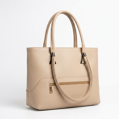 Elegant Textured Leather Tote Bag