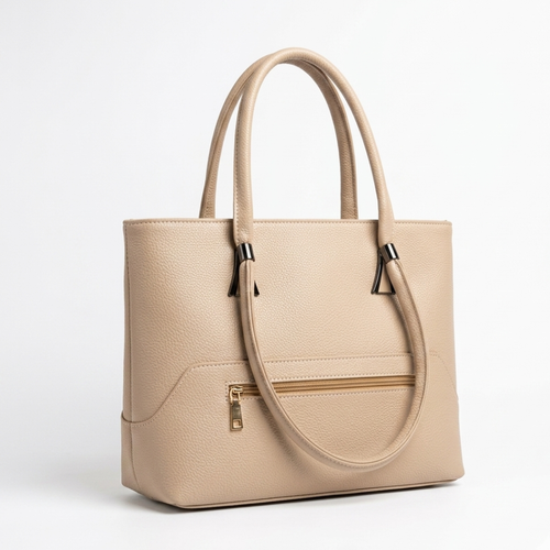 Elegant Textured Leather Tote Bag